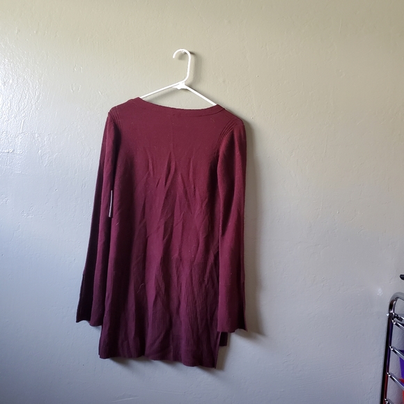 Free People Wine Sweater Tunic NWT - Picture 3 of 7